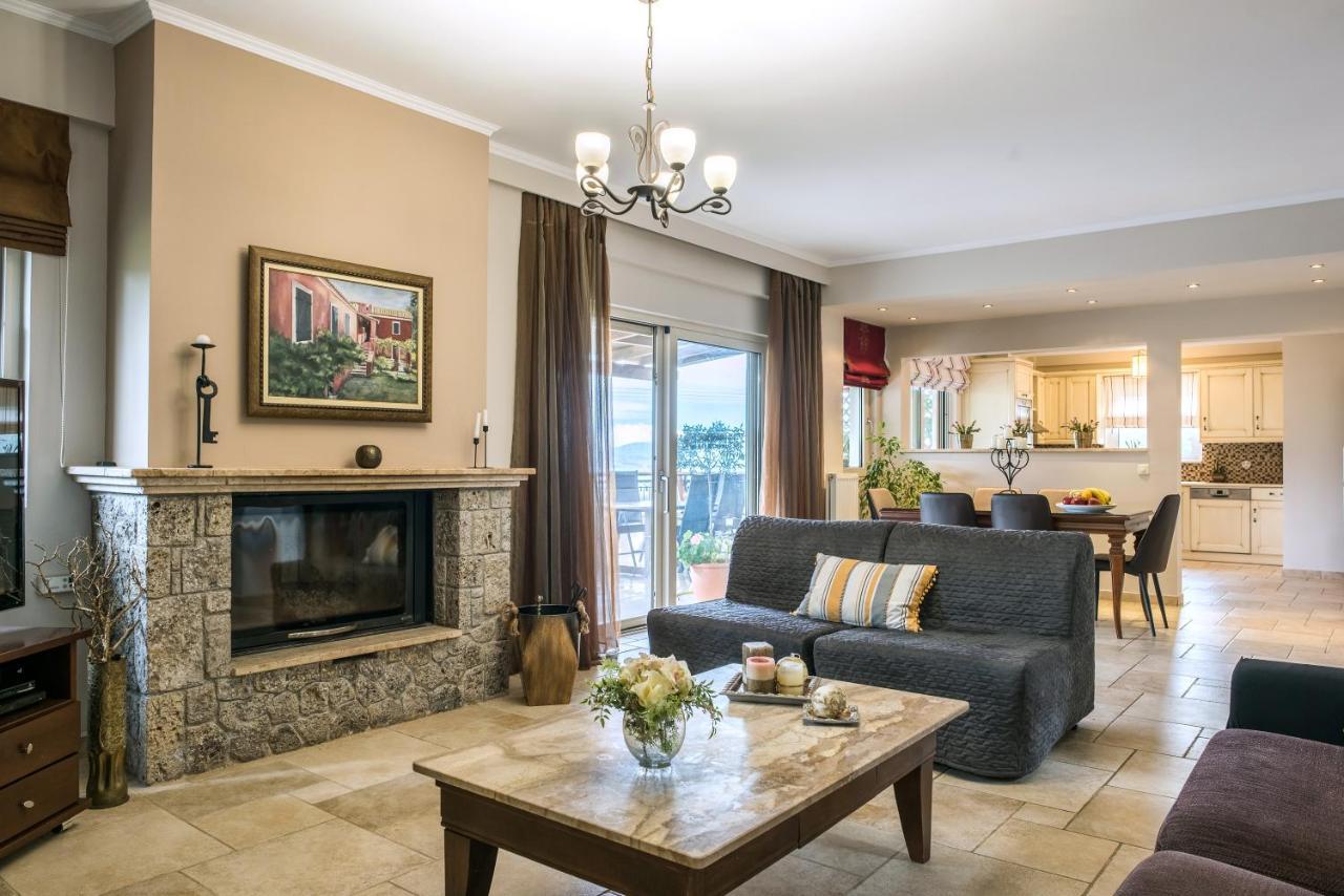 Ionian Sea View Villa By Whitedreamvillas Kato Korakiana Buitenkant foto