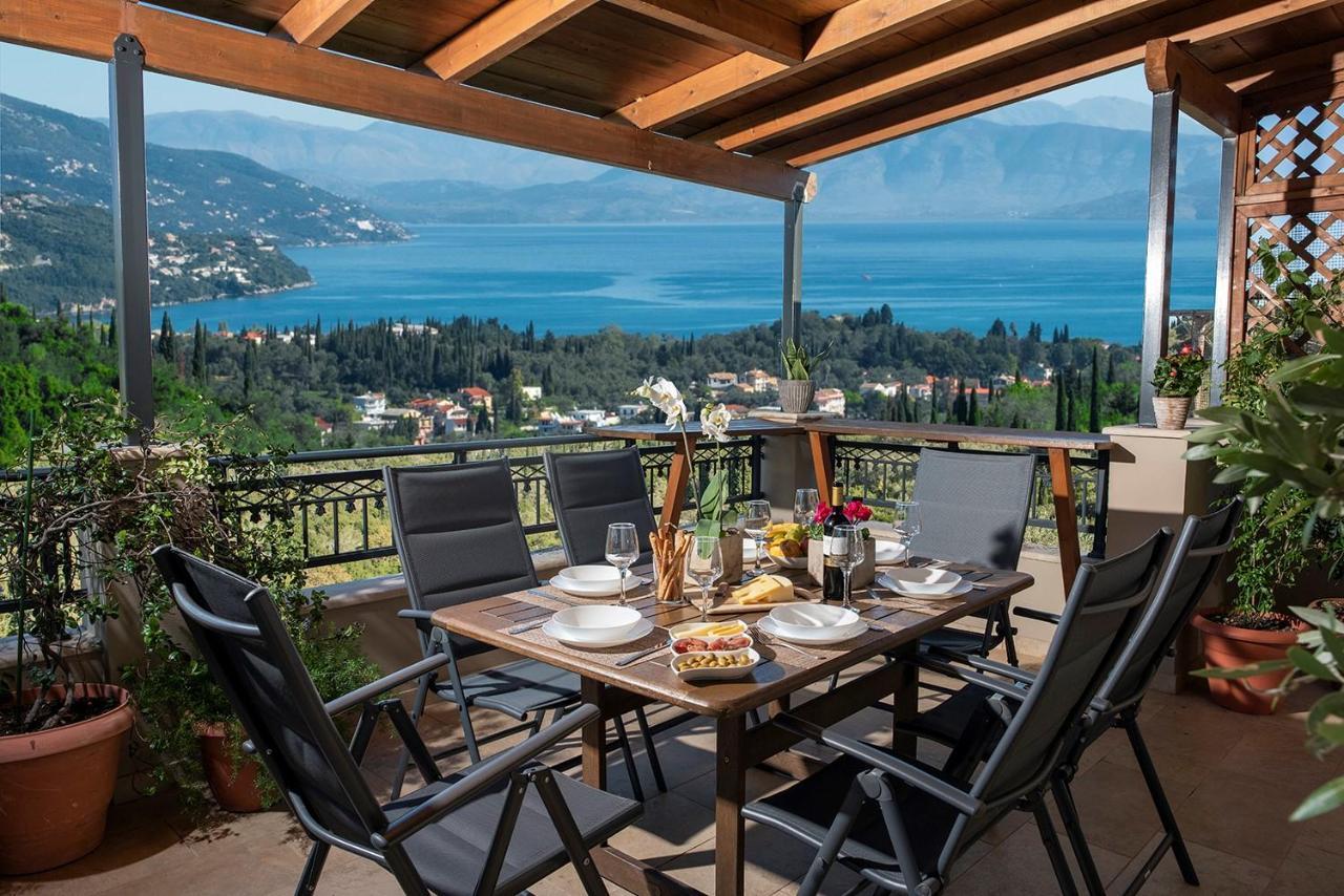 Ionian Sea View Villa By Whitedreamvillas Kato Korakiana Buitenkant foto